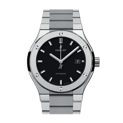 Hublot Classic Fusion 42mm Matte Black Dial Automatic Titanium Men's Watch 548.NX.1170.NX