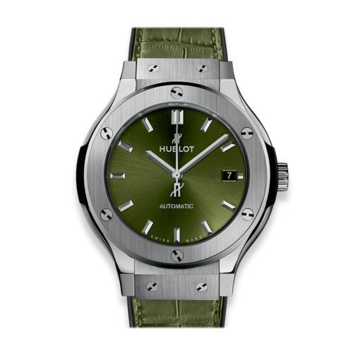 Hublot Classic Fusion Titanium 38mm Green Watch 565.NX.8970.LR