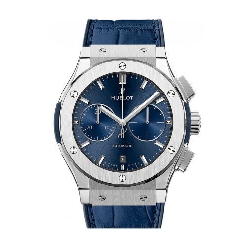 Hublot Classic Fusion Blue Sunray Dial Titanium Automatic Men's Watch 521.NX.7170.LR