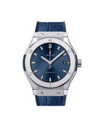 Hublot Classic Fusion Blue Sunray Dial Titanium Automatic 45mm Men's Watch 511.NX.7170.LR